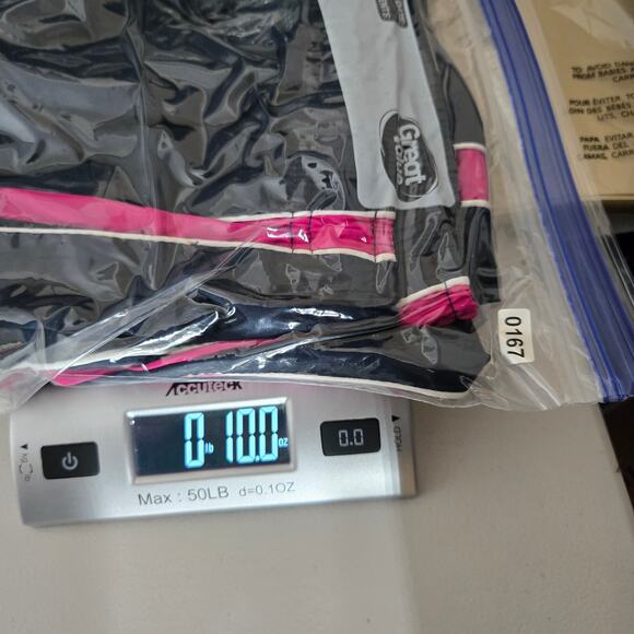 Vintage Y2K Navy Pink Stripe Nylon Windbreaker Pants Size XL Athletic Sporty - Picture 9 of 9